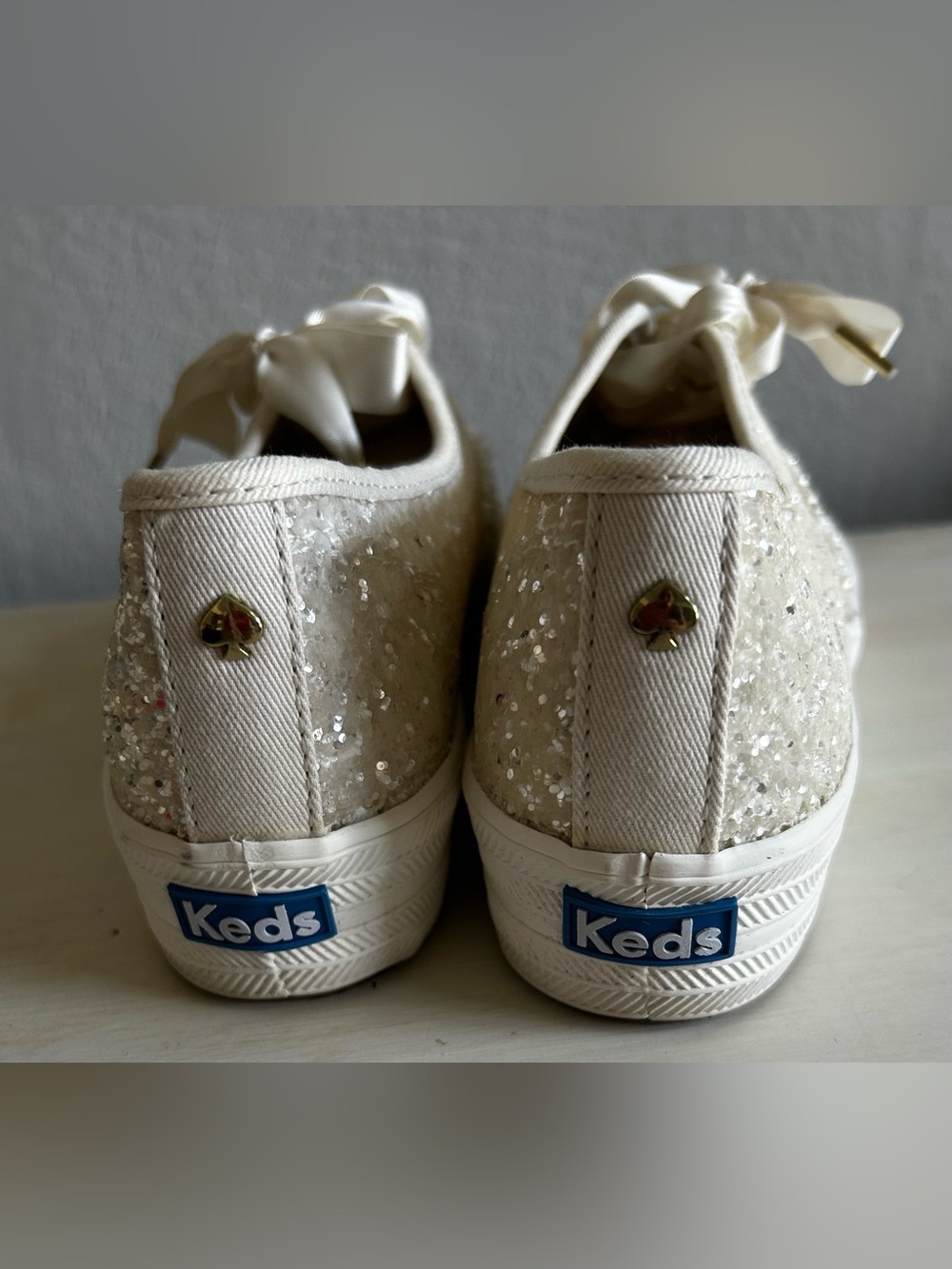 Keds x Kate Spade Triple Glitter Platform Sneakers, women’s size 7. New/no box. - Picture 4 of 9